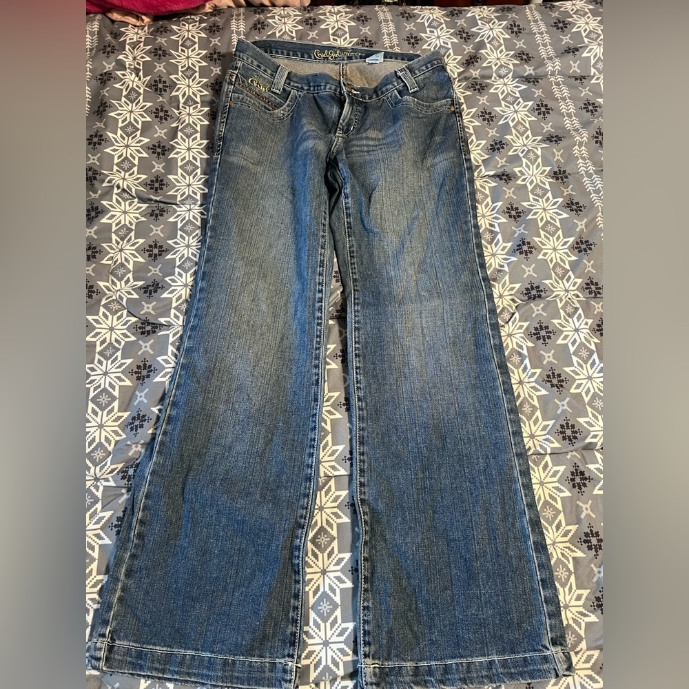 Cruel Girl Dark Blue Flare Jeans